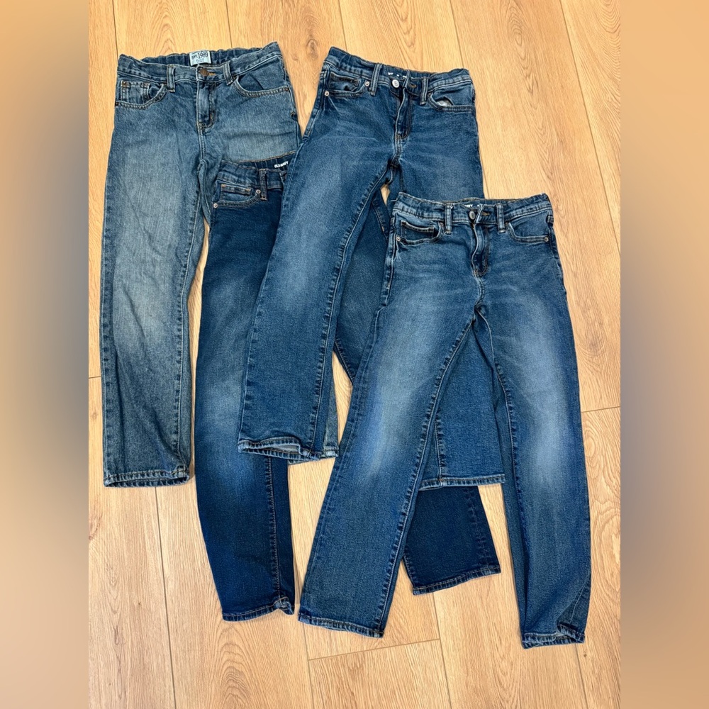 Lot of 4 boys pants jeans, size 10